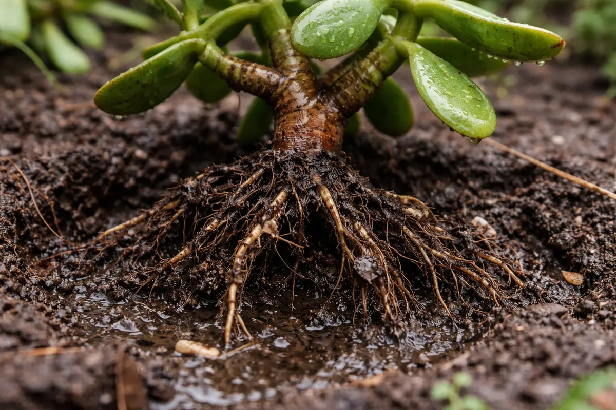 how to stop root rot in with unhealthy roots showing in soil