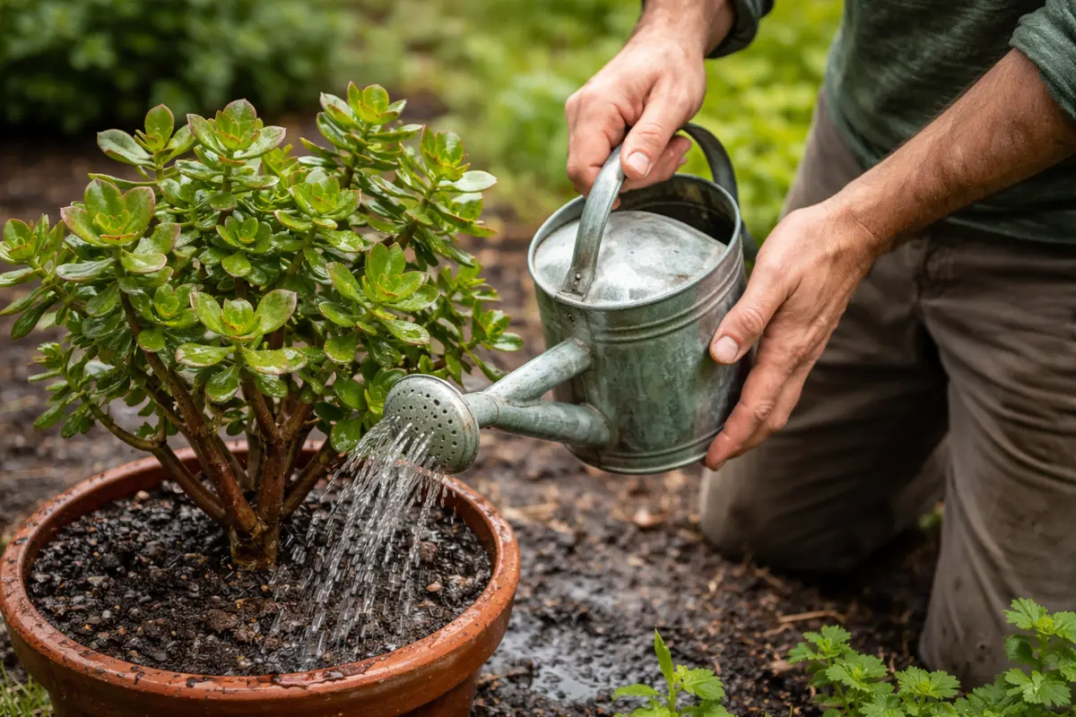 how to stop root rot in water jade sparingly following heavy rain