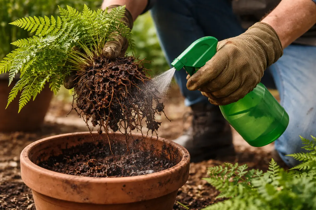 how to stop root rot treat root rot with fungicide on ferns
