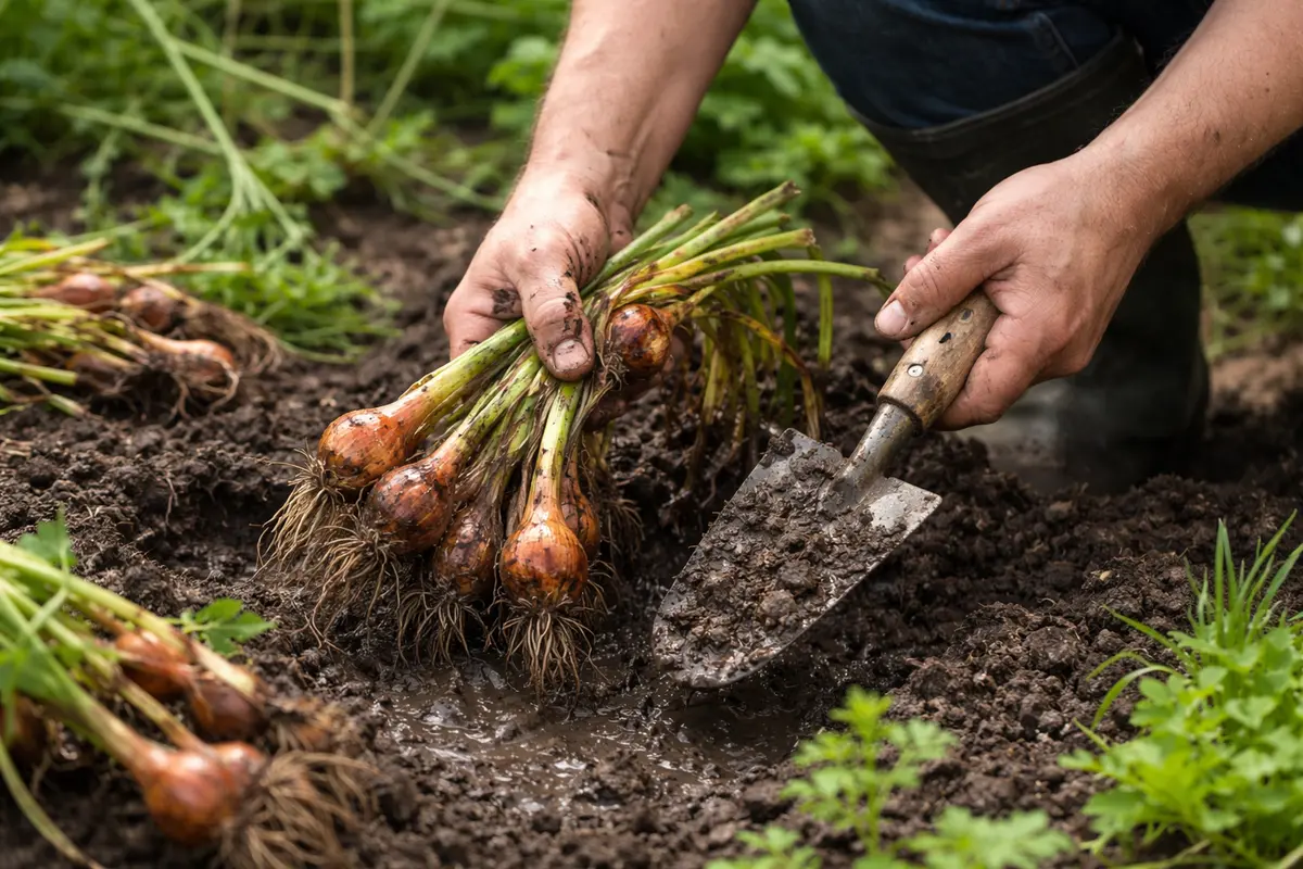 how to stop root rot in shallots dig out waterlogged shallots immediately
