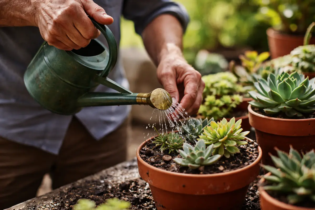 how to stop root rot in water succulents sparingly in humid months