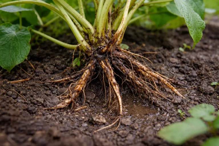how to stop root rot in with unhealthy roots showing in soil