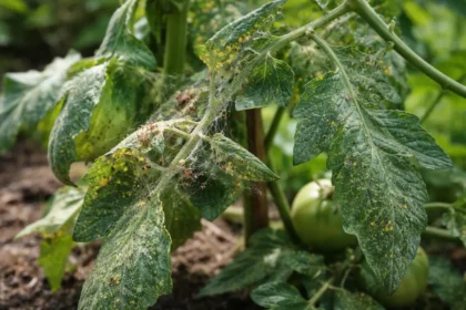 how to stop spider mites from with pest damage visible on leaves