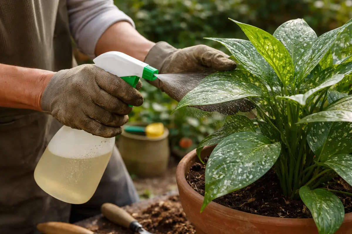 how to stop spider mites from spray affected leaves with neem oil