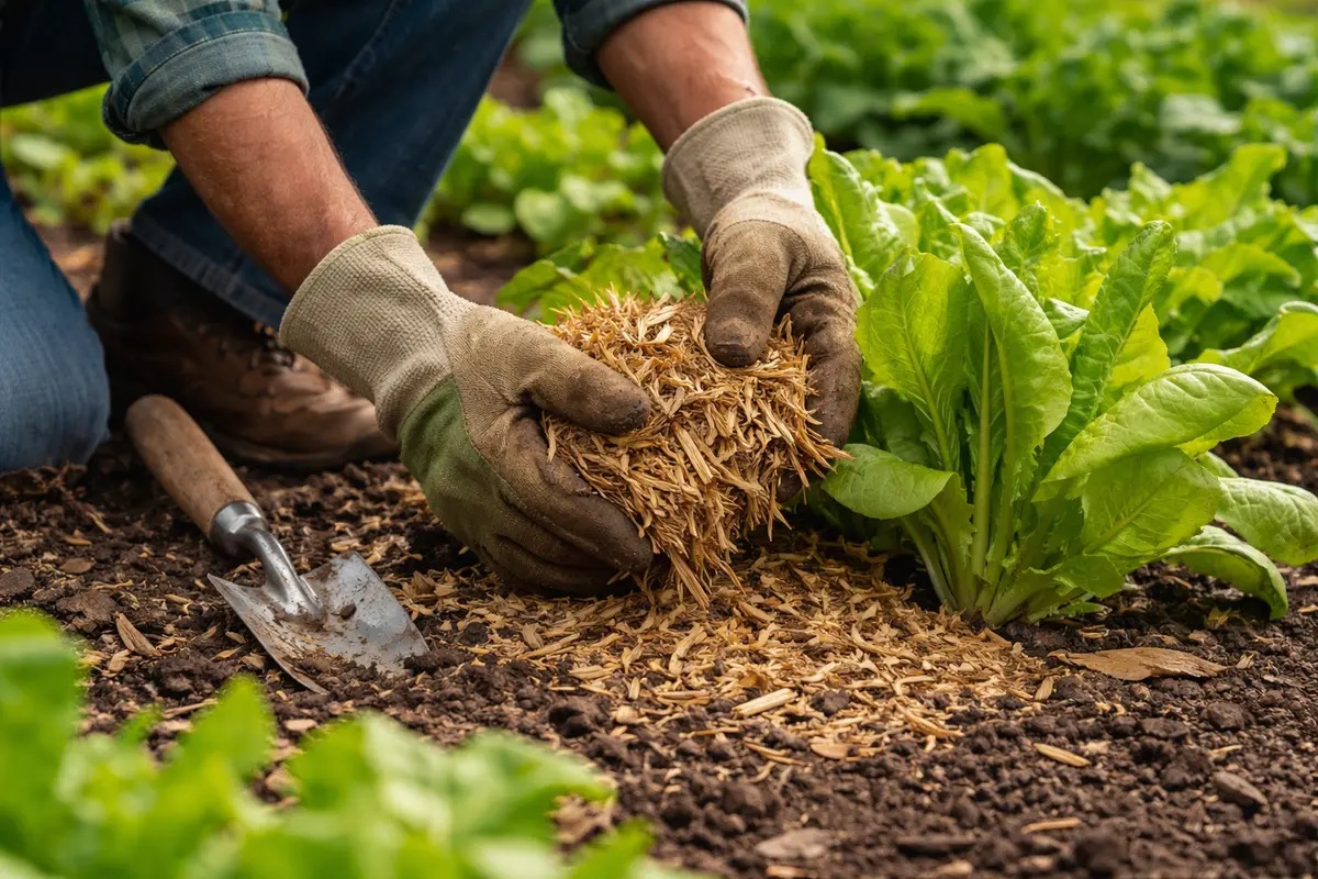 how to stop wilted lettuce from mulch around lettuce to prevent bolting