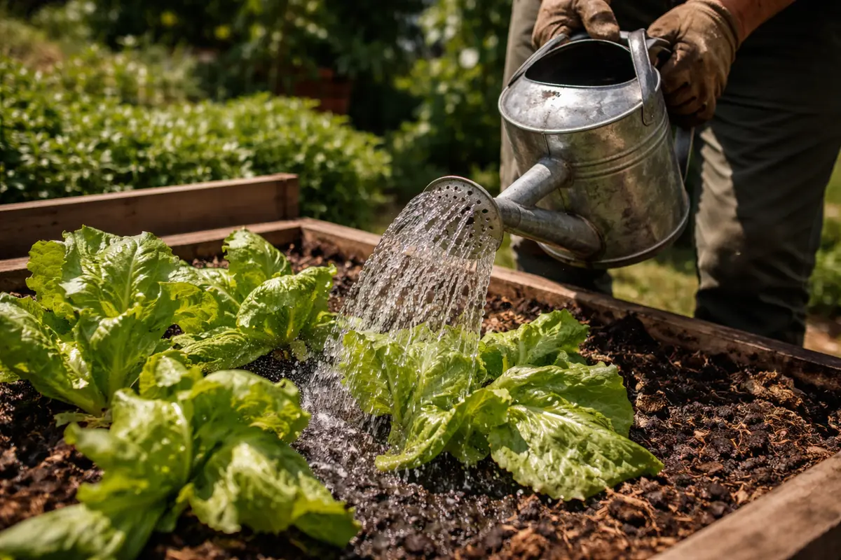 how to stop wilted lettuce from water lettuce deeply to aid recovery