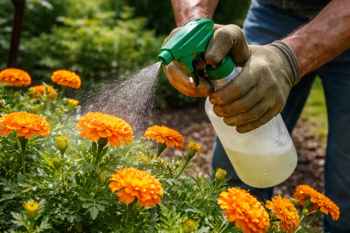 how to treat aphids on marigolds spray marigolds with insecticidal soap quickly