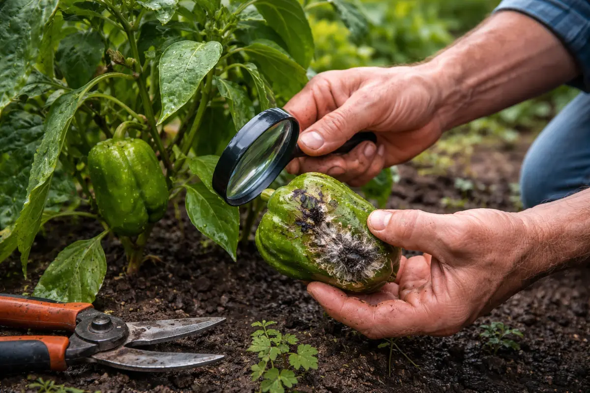 how to treat blight on test for fungal presence on bell peppers