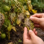 how to treat brown patches on with damaged foliage in outdoor soil