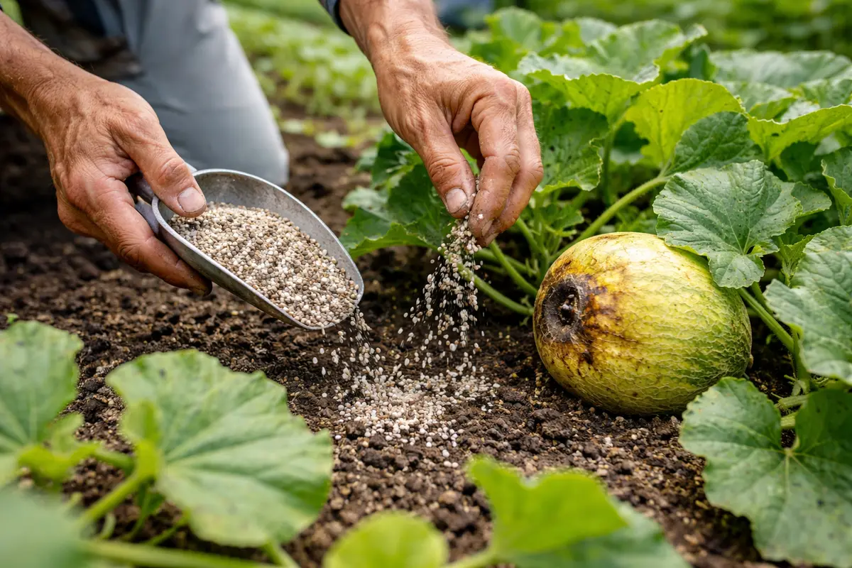 how to treat fruit rot on melons fertilize melons to encourage recovery