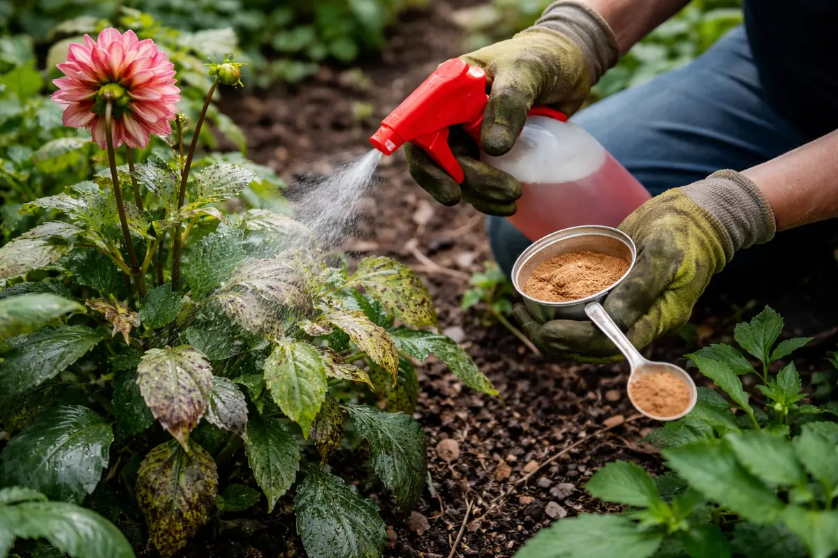 how to treat fungal infections on apply natural remedies for dahlia recovery