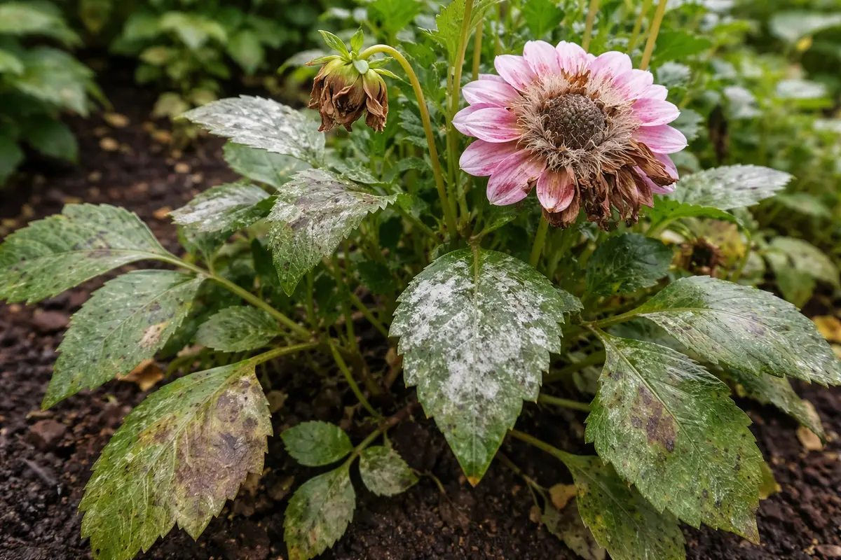 how to treat fungal infections on with fungal patches visible on foliage