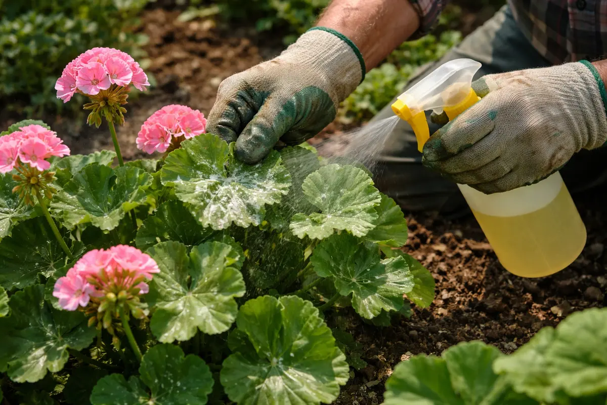how to treat fungal infections shield geraniums from fungal growth during humidity