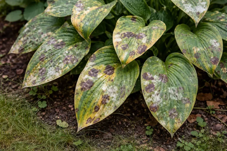 how to treat fungal spots on with fungal patches visible on foliage