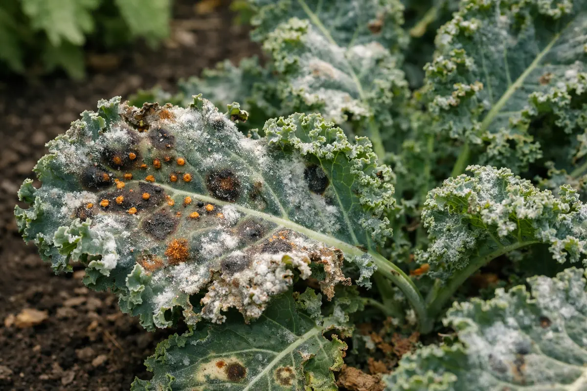 how to treat fungal spots on with fungal patches visible on foliage
