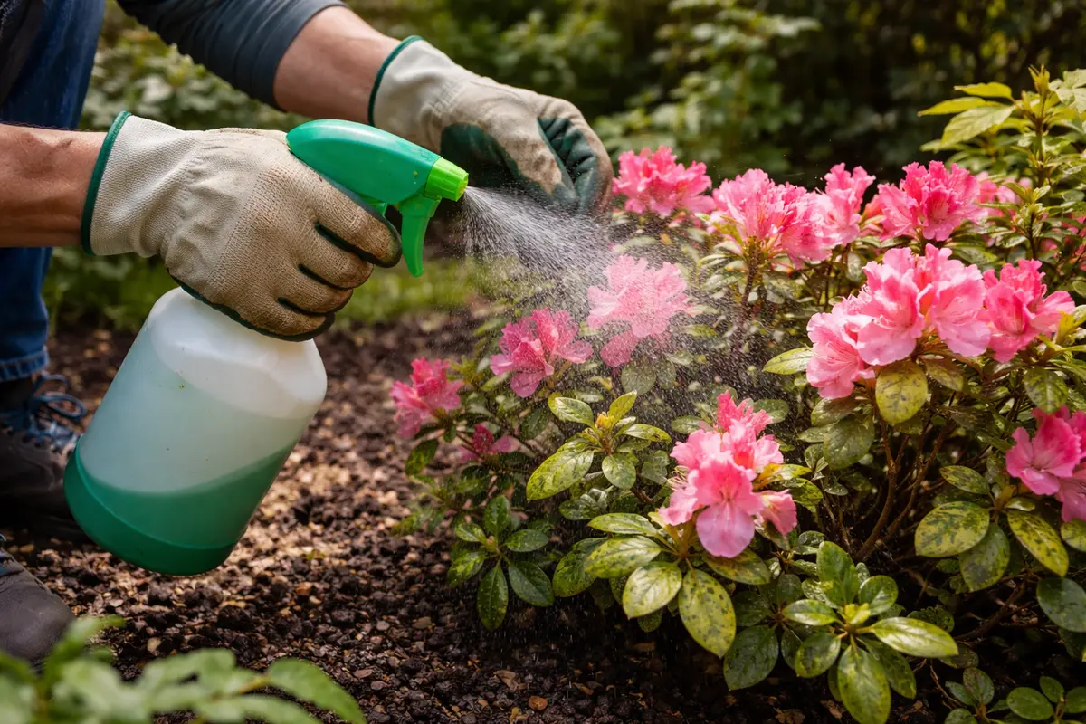 how to treat fungal spots on water azaleas with fungicide for recovery