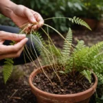 how to treat leggy growth in with damaged foliage in outdoor soil
