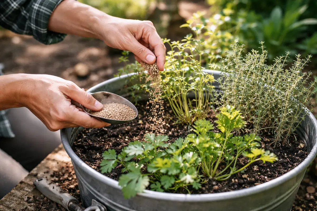 how to treat leggy growth in indoor fertilize herbs for post-winter growth
