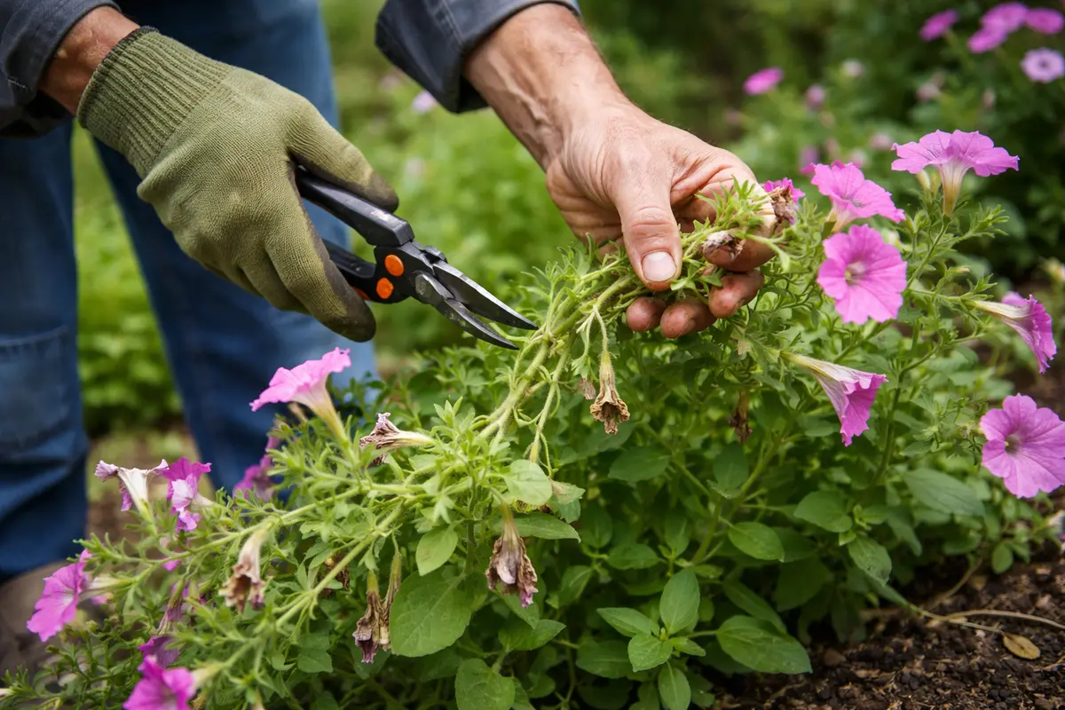 how to treat leggy growth in prune leggy petunia stems right away