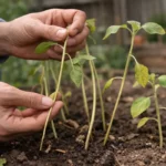 how to treat leggy growth in with damaged foliage in outdoor soil
