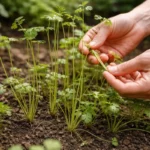 how to treat leggy growth on with damaged foliage in outdoor soil