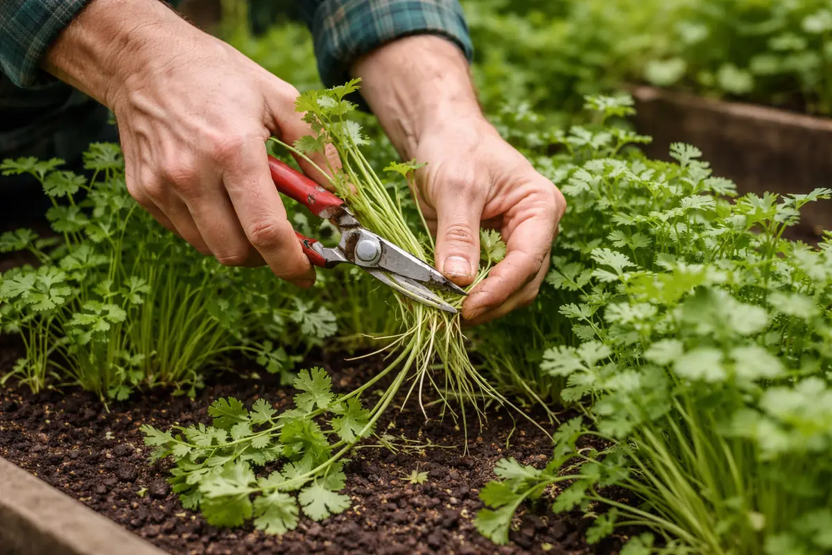 how to treat leggy growth on cilantro prune leggy cilantro stems immediately