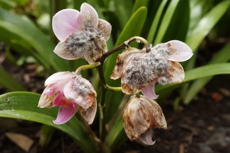 how to treat mold on orchids with fungal patches visible on foliage