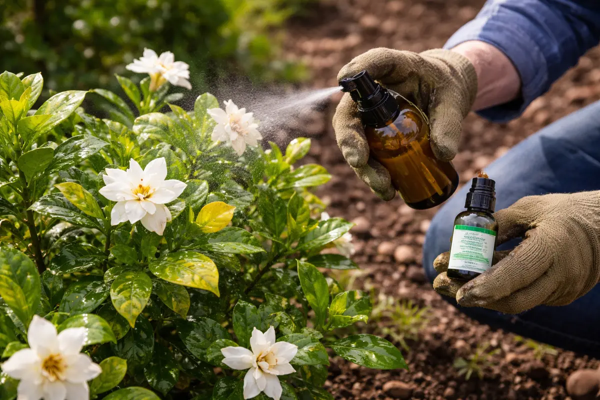 how to treat pest issues on treat affected gardenias with essential oils