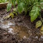 how to treat poor drainage in with wet soil around the base
