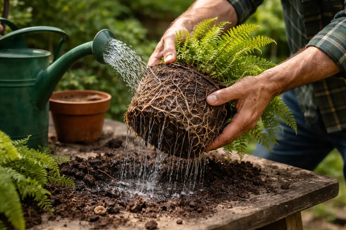 how to treat root bound conditions water root bound ferns to revitalize
