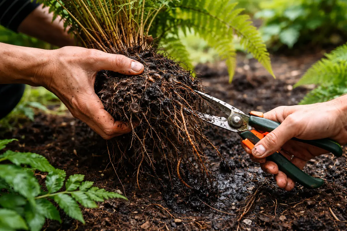 how to treat root rot in ferns trim affected fern roots immediately