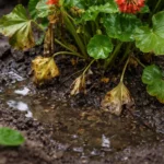 how to treat root rot in with wet soil around the base