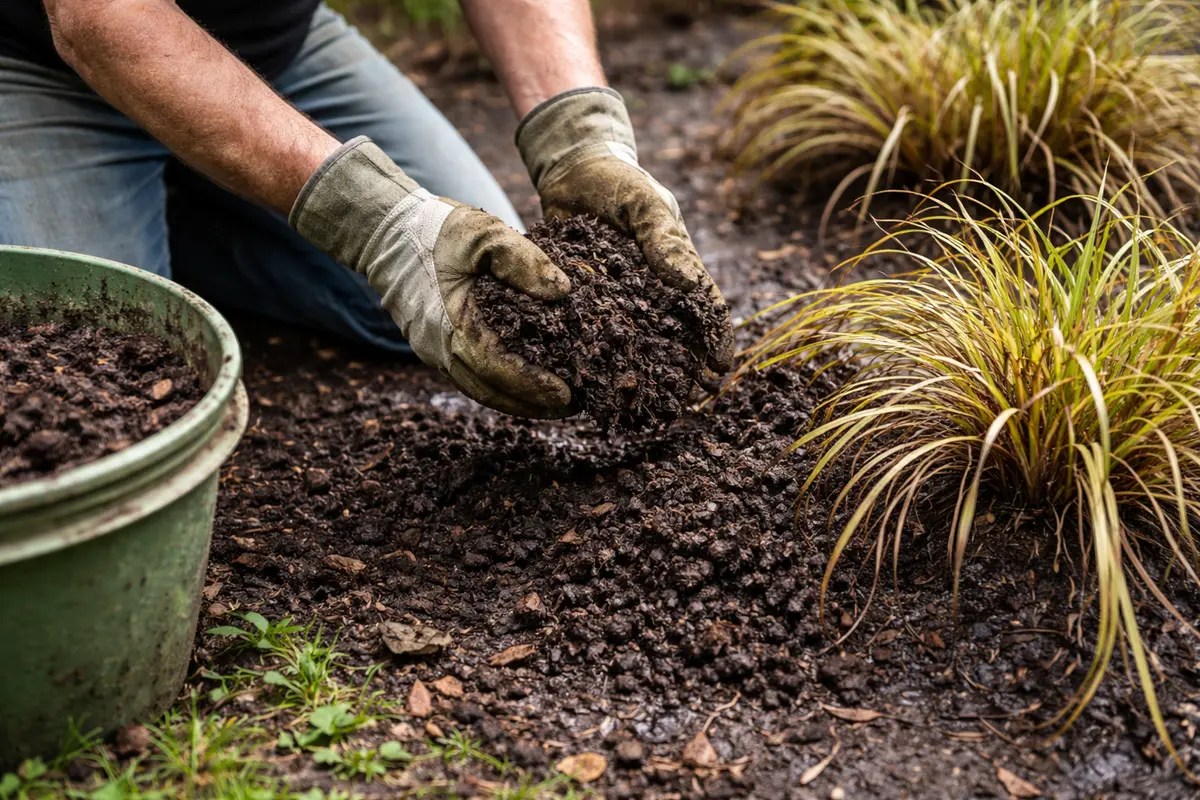 how to treat root rot in add organic matter to affected grasses
