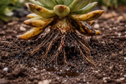 how to treat root rot in with unhealthy roots showing in soil