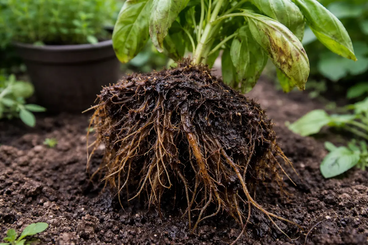 how to treat root rot in with unhealthy roots showing in soil