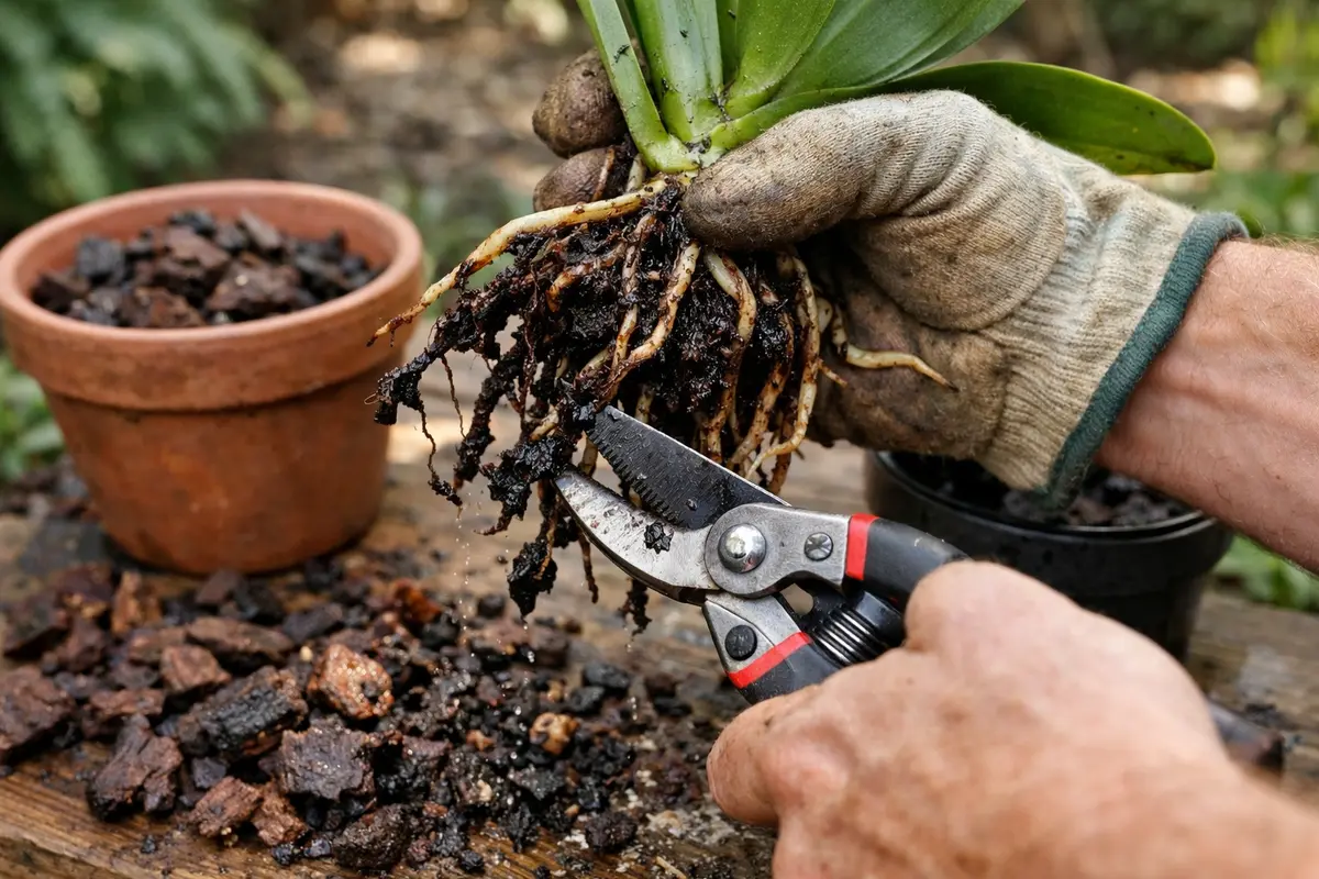 how to treat root rot in potted prune affected orchid roots promptly