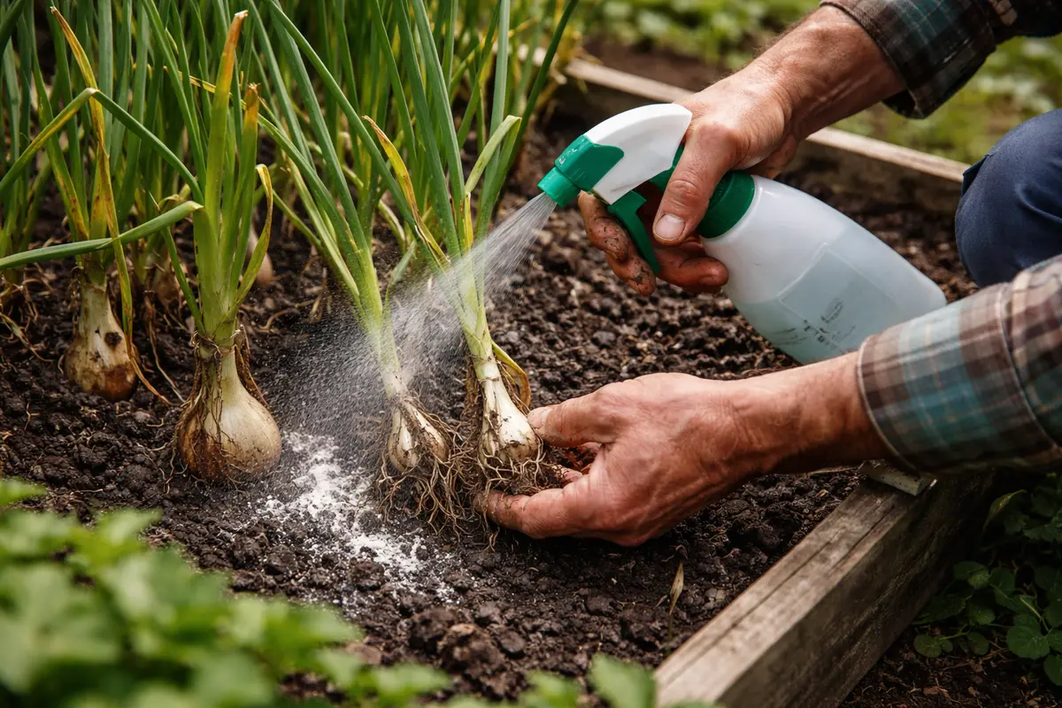 how to treat root rot in shallot apply fungicide to restore shallots