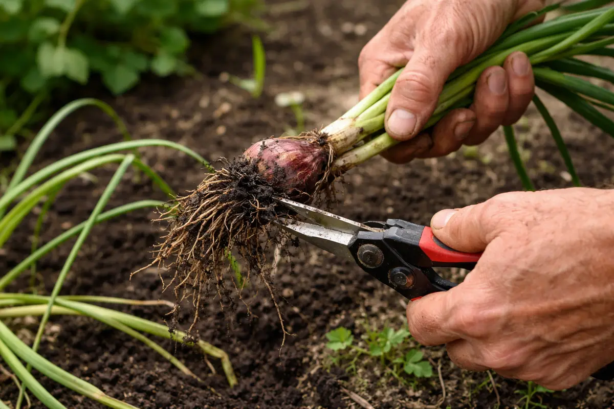 how to treat root rot in shallot trim affected shallot roots immediately