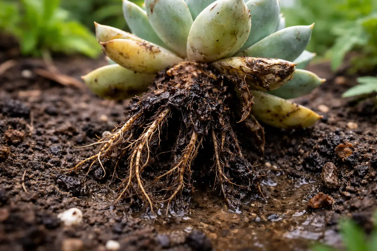 how to treat root rot in with unhealthy roots showing in soil