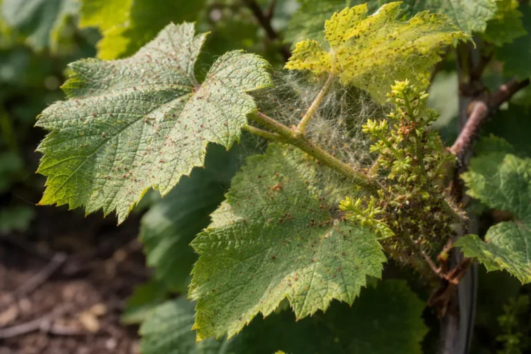 how to treat spider mites on with pest damage visible on leaves