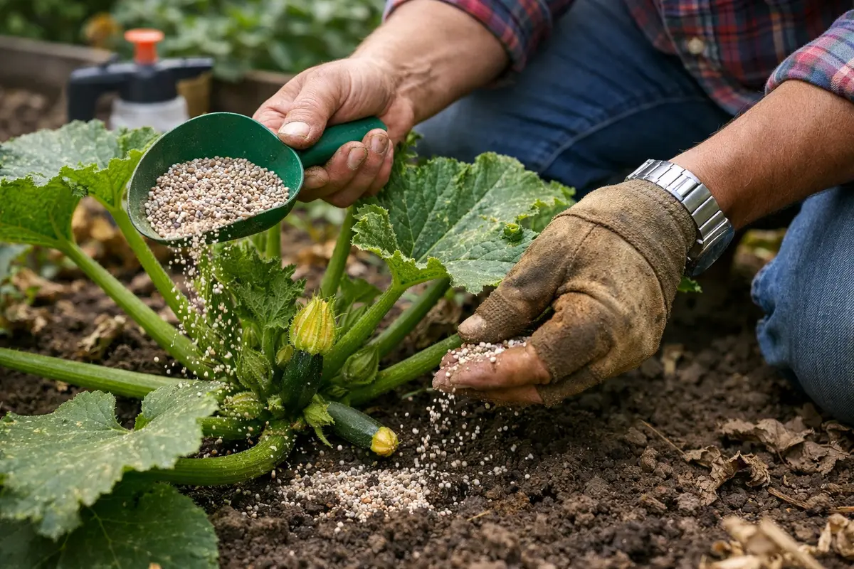 how to treat spider mites on fertilize zucchini to encourage new growth