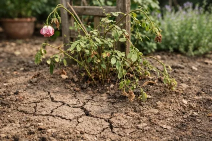 how to treat stunted growth in wilting visibly in real garden soil