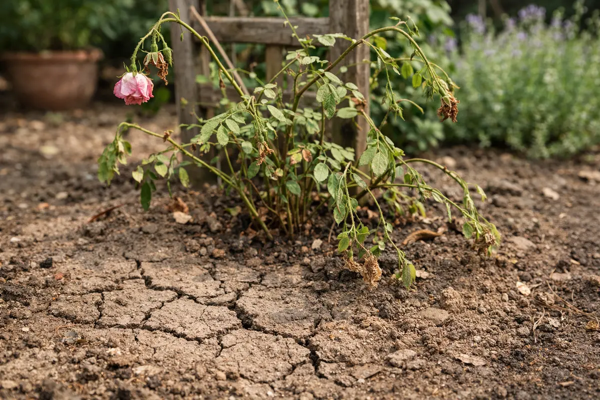 how to treat stunted growth in wilting visibly in real garden soil