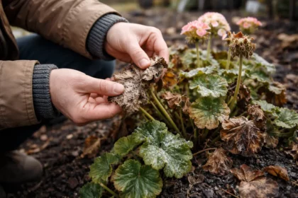 how to treat stunted growth in with damaged foliage in outdoor soil