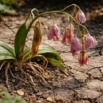 how to treat wilting orchids showing stress from sun and dry soil