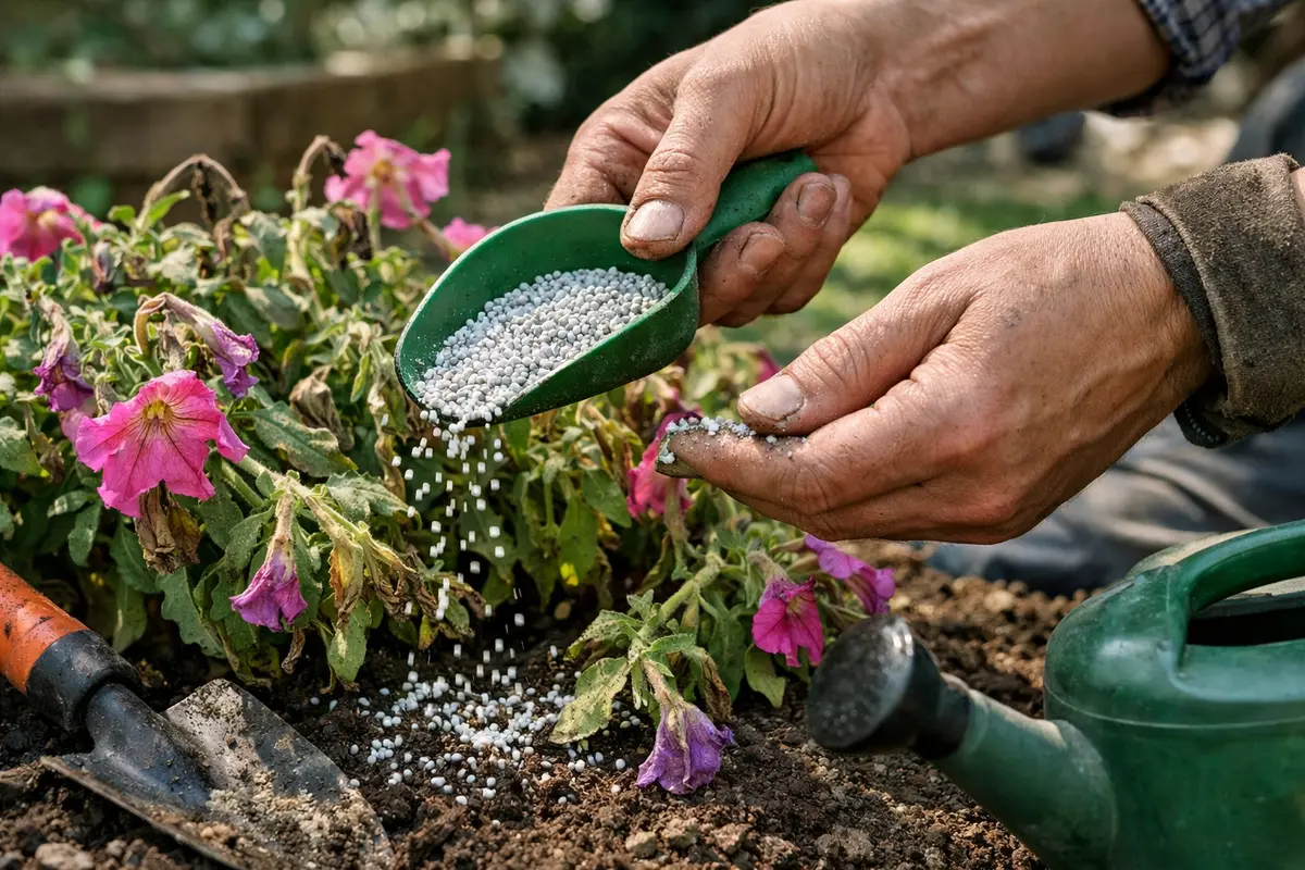 how to treat wilting petunias during peak fertilize petunias to boost recovery