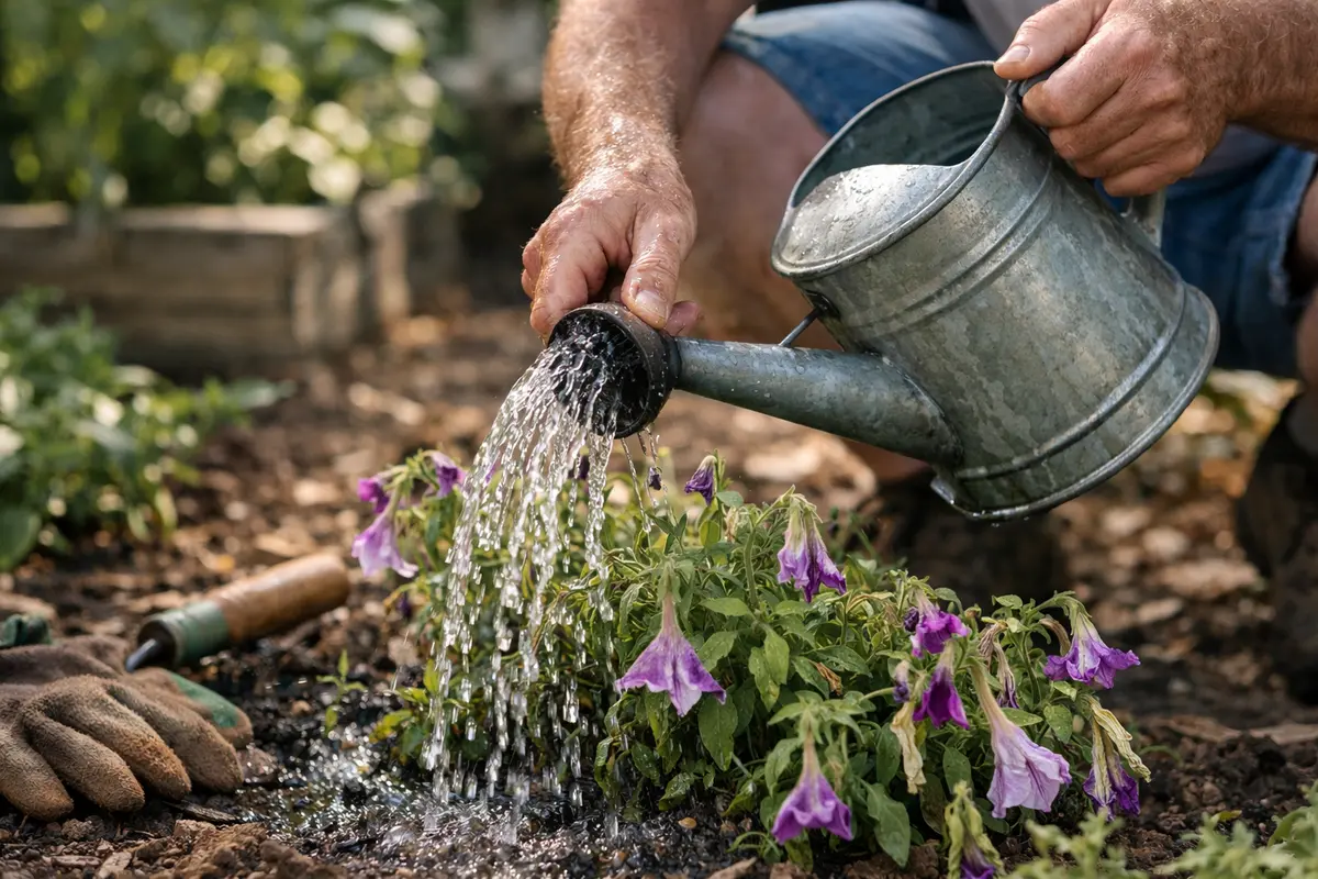how to treat wilting petunias during peak summer water wilting petunias immediately