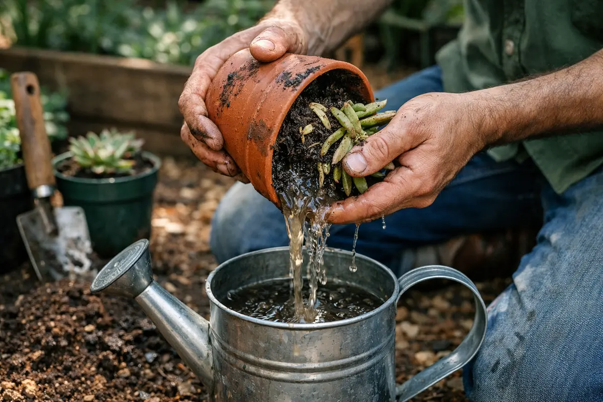 how to treat wilting succulents after remove excess water from succulent soil