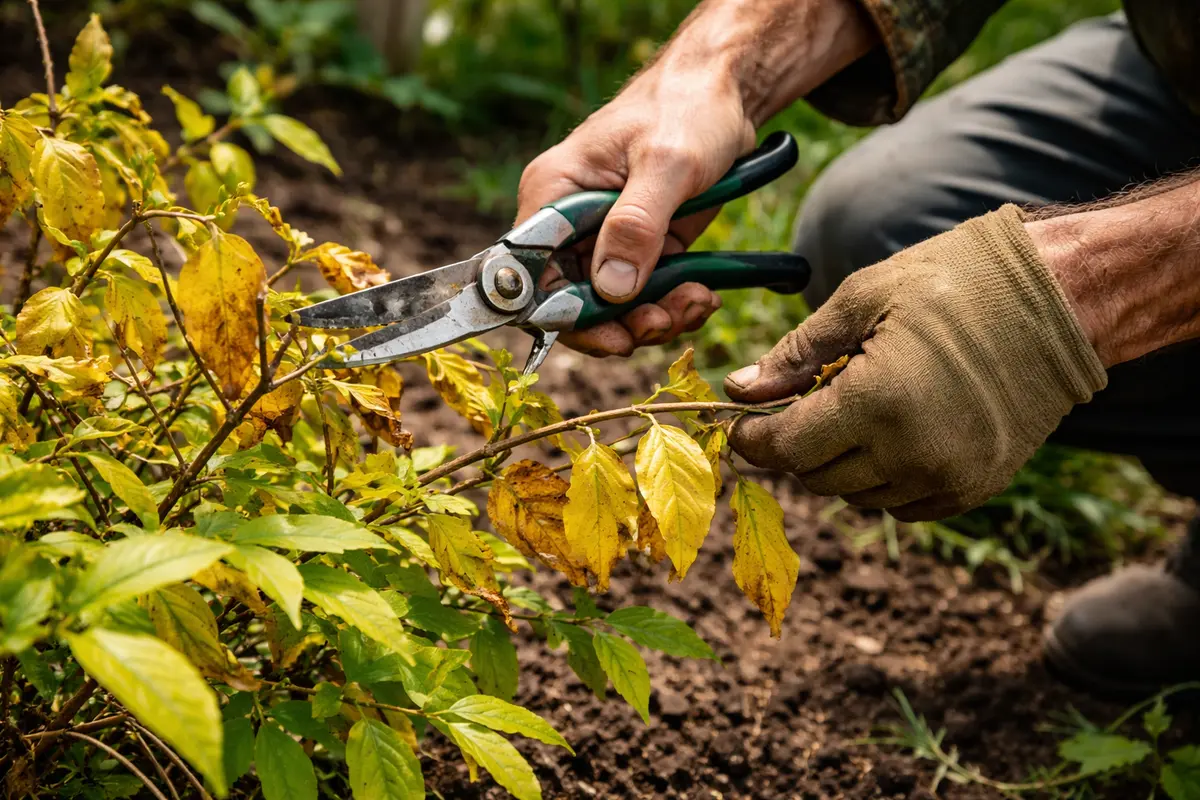 how to treat yellowing leaves on forsythia trim forsythia branches showing yellowing