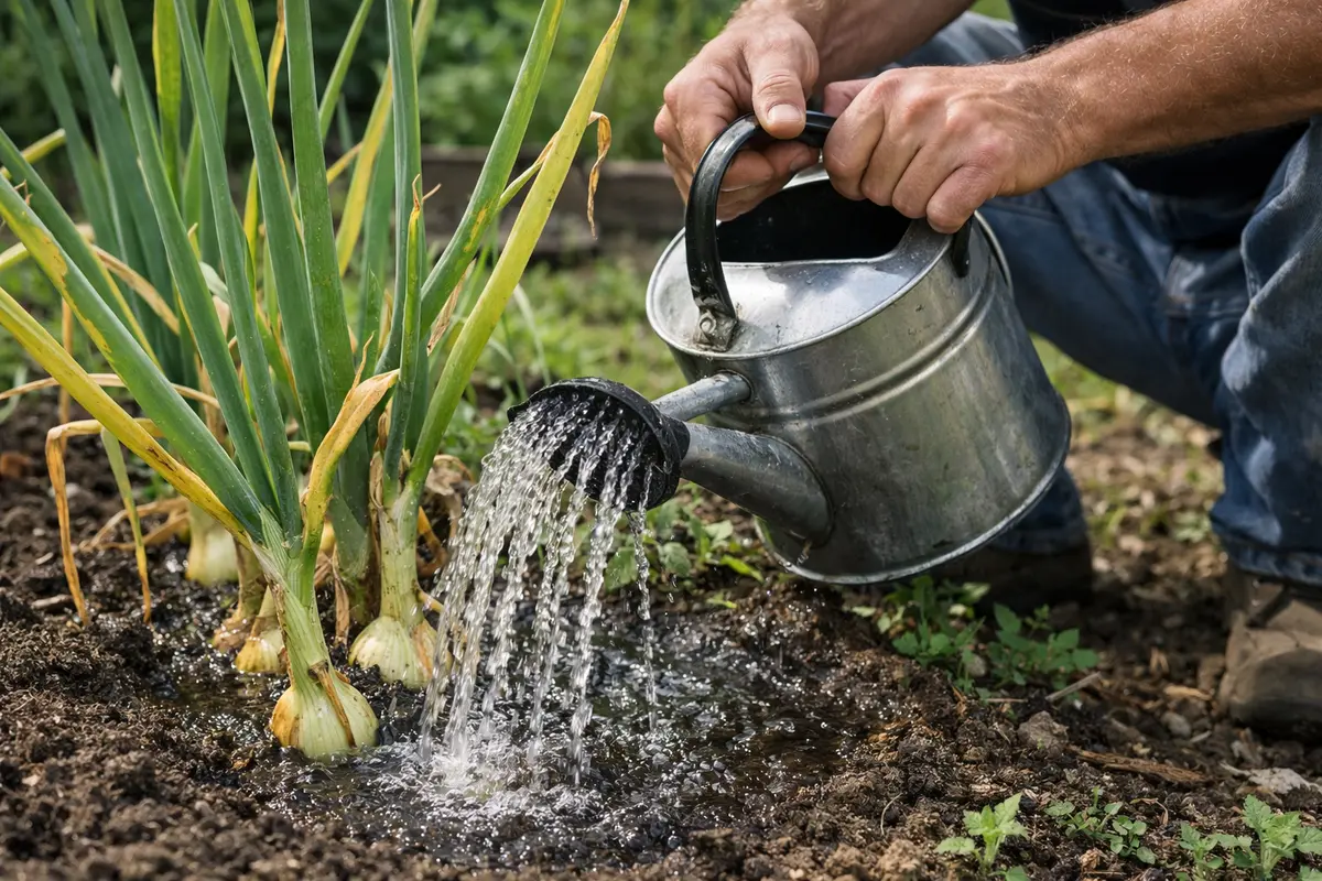 how to treat yellowing leaves on water onion plants deeply and immediately